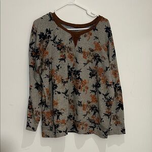 Floral Print Long Sleeve Top